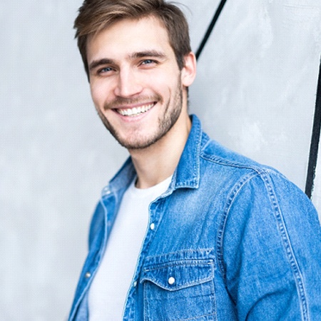 man with attractive smile