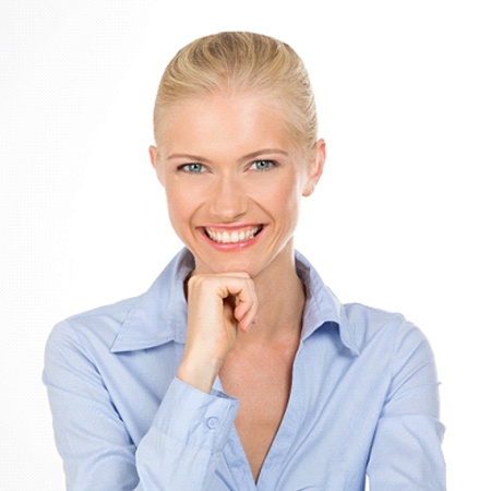 woman with attractive smile