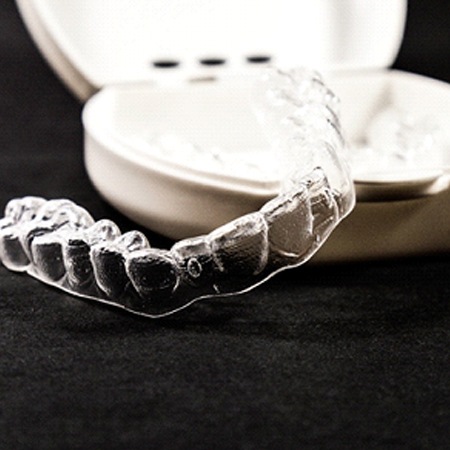 A protective case that is used to keep clear braces in Savannah safe from possible damage 