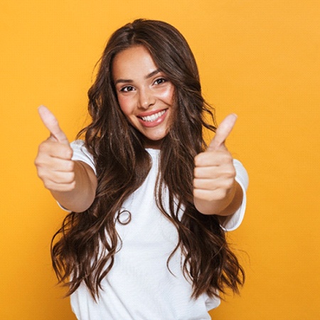 woman with attractive smile