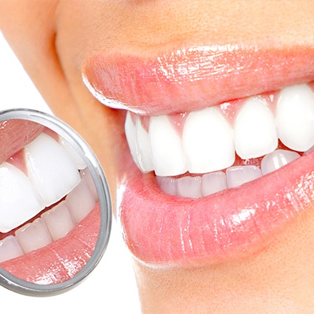 Closeup of healthy smile