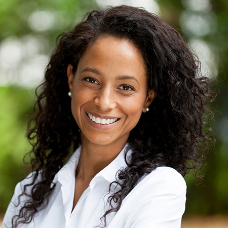 Woman with beautiful smile